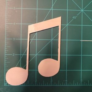 3-D Laser Cut Musical notes, Lot of 5, cut from plywood, Arts & Crafts ❤️